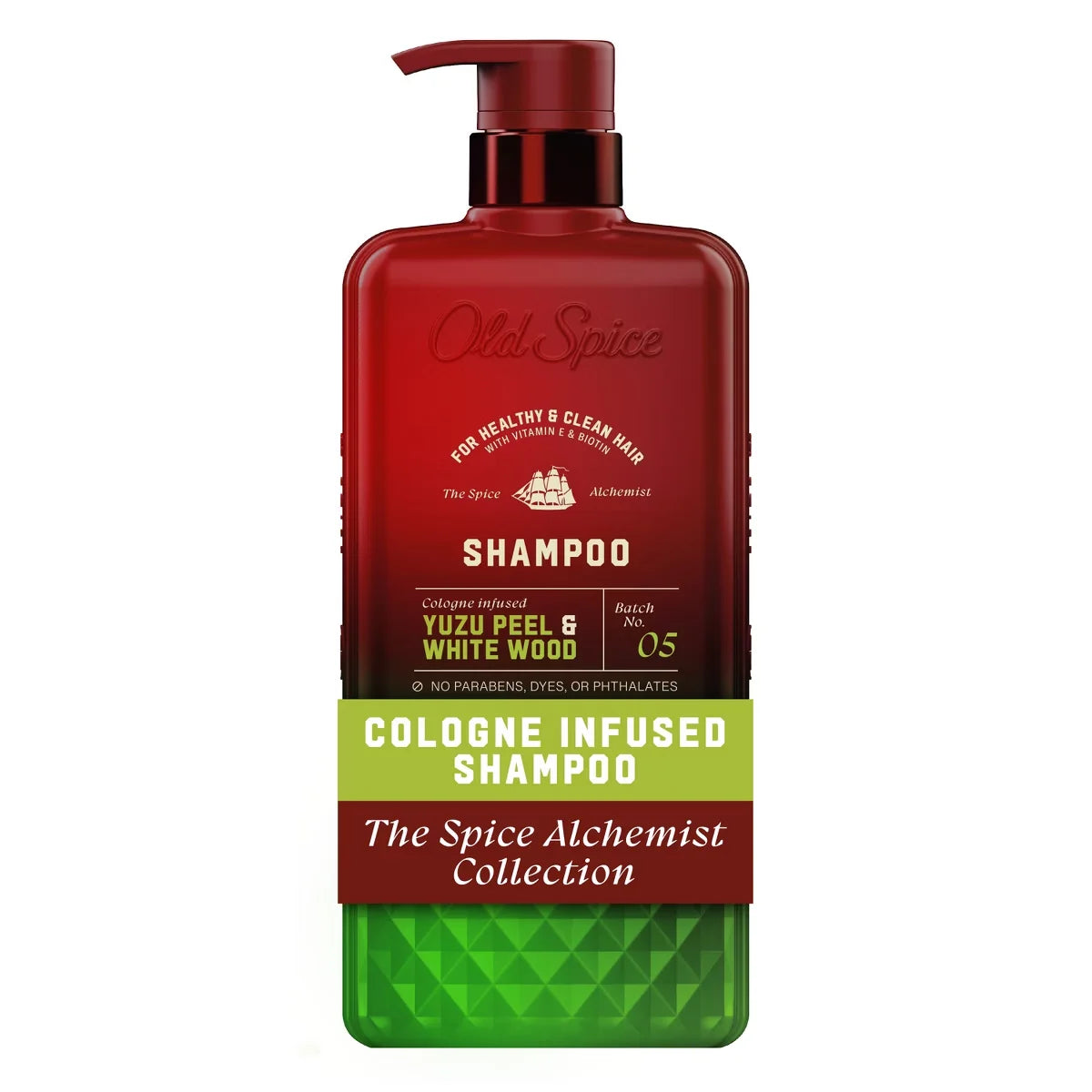 Old Spice x The Spice Alchemist Yuzu Peel & White Wood Cologne Infused Shampoo - 20 fl oz Main image