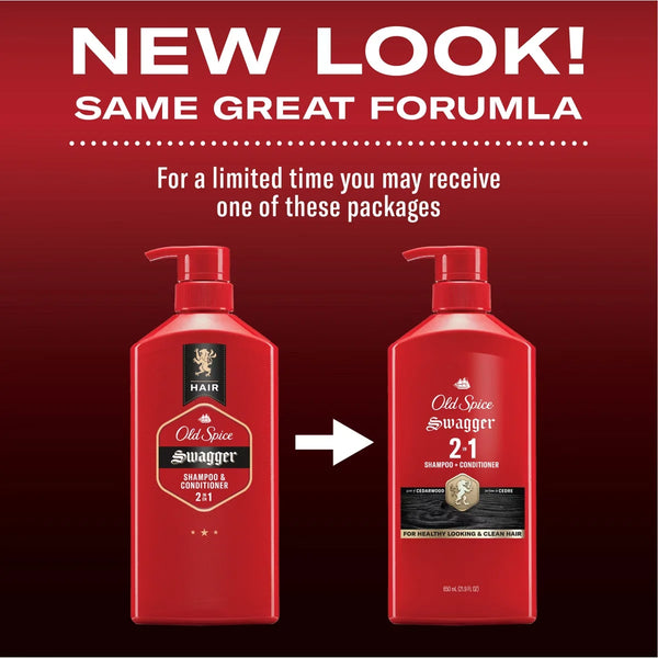 Old Spice Men's Swagger 2-in-1 Shampoo & Conditioner