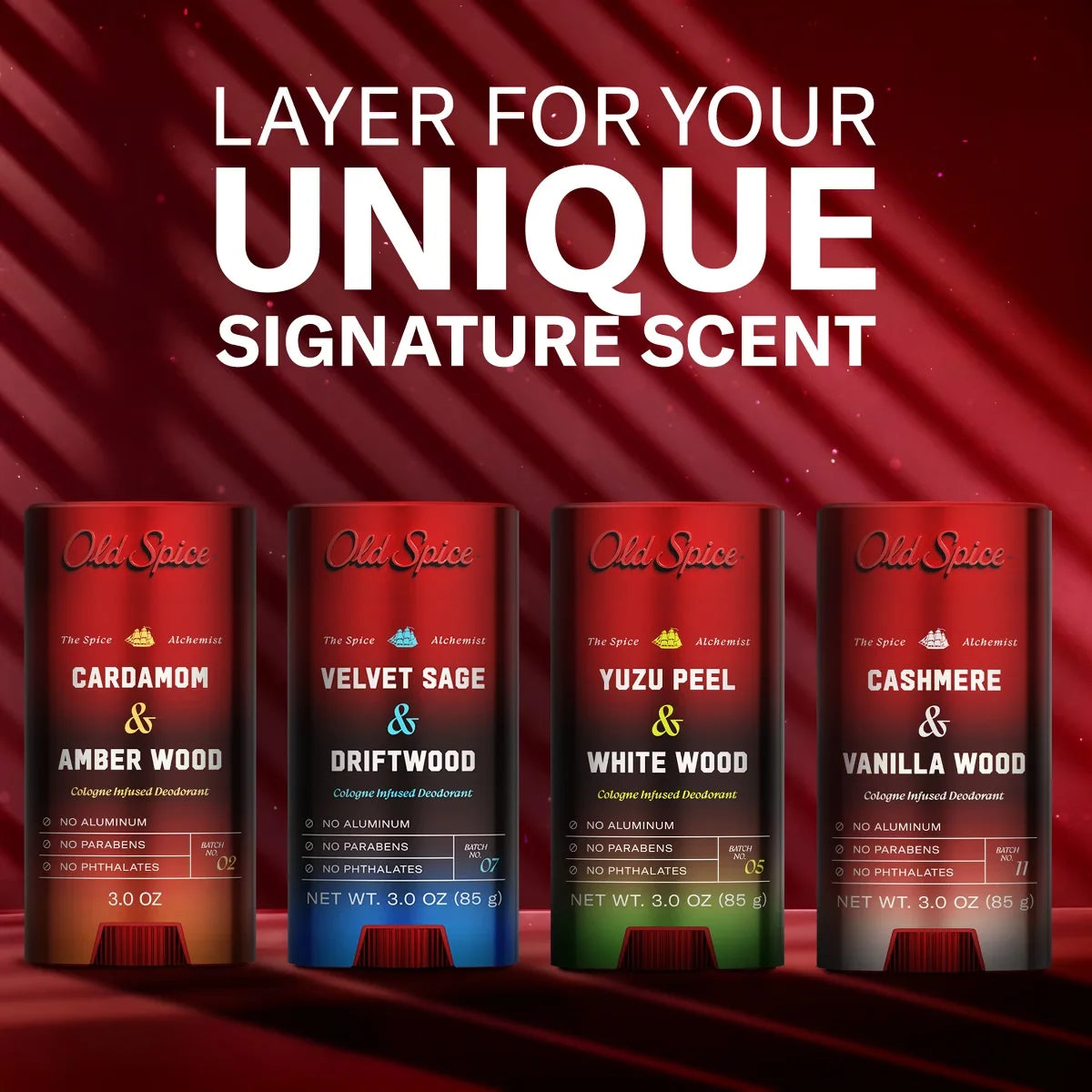Old Spice x The Spice Alchemist Collection Cologne Infused Deodorant - Cashmere and Vanilla Wood - 3oz