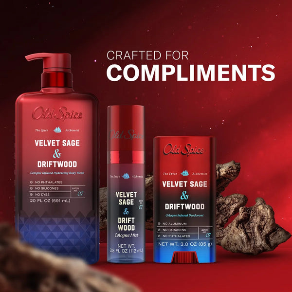 Old Spice x The Spice Alchemist Collection Men's Cologne Mist - Velvet Sage and Driftwood - 3.8 fl oz