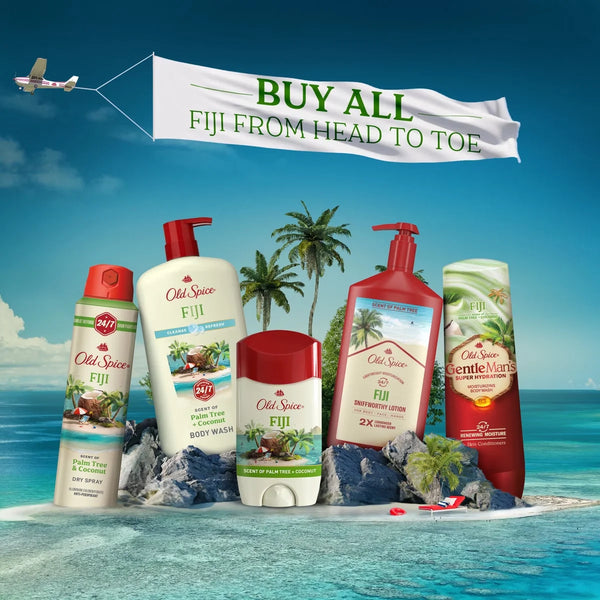 Old Spice Men's Solid Deodorant Fiji with Palm Tree Scent - Aluminum-Free 3oz/2pk
