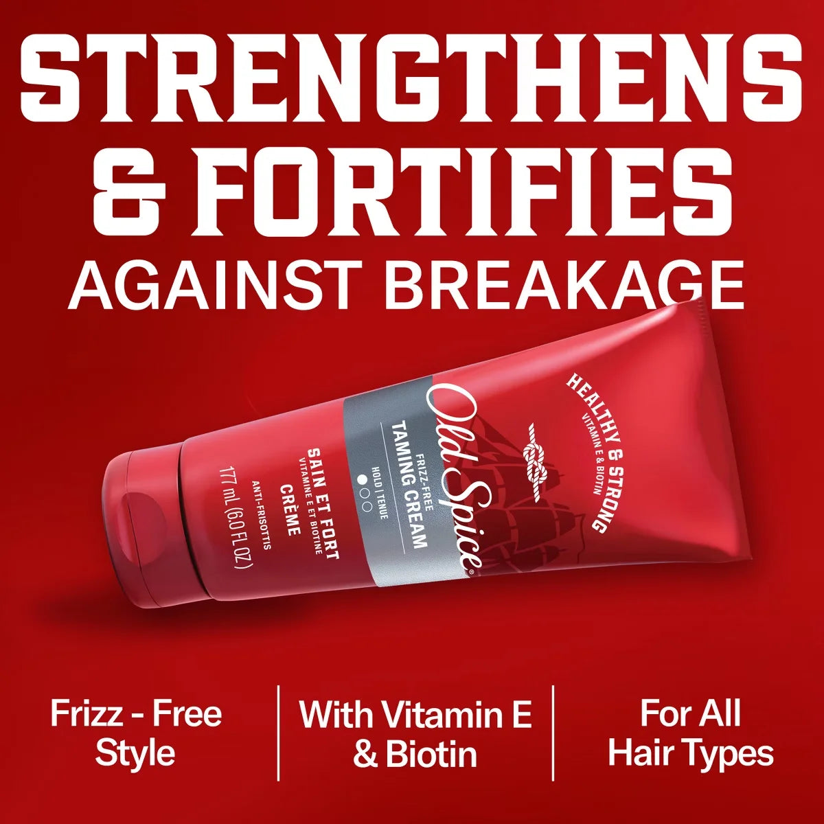 Old Spice Styling Anti-Frizz Taming Cream - 6 fl oz Secondary image