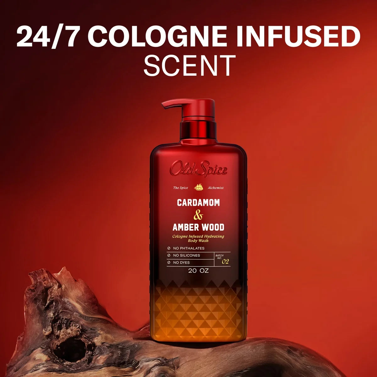 Old Spice x The Spice Alchemist Collection Men's Crafted for Compliments Cologne Infused Body Wash - Cardamom and Amber Wood - 20oz Secondary image