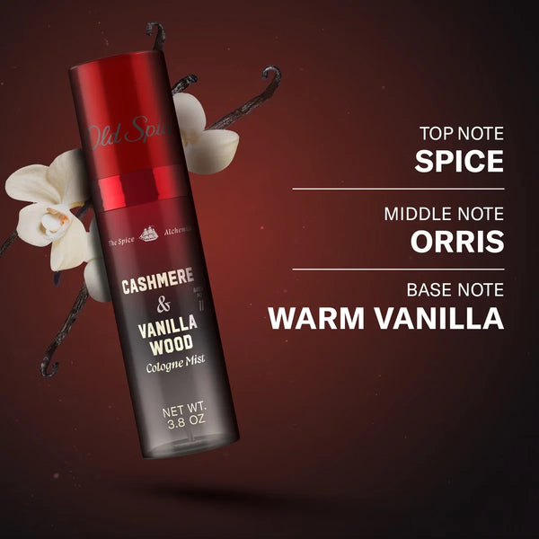 Old Spice x The Spice Alchemist Collection Men's Crafted for Compliments Cologne Mist - Cashmere and Vanilla Wood - 3.8 fl oz