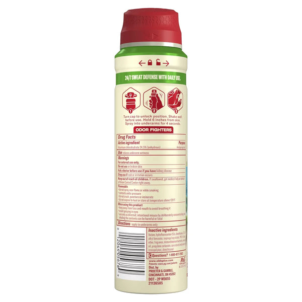 Old Spice Men's Invisible Dry Spray Antiperspirant & Deodorant - Fiji Scent - Fresher Collection - 4.3oz