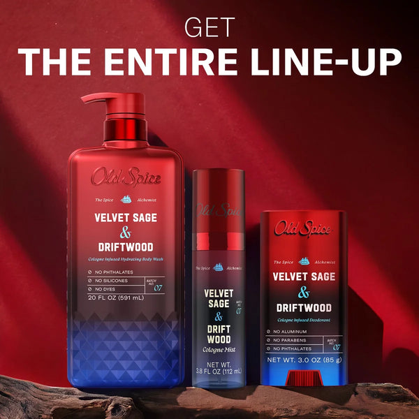 Old Spice x The Spice Alchemist Collection Men's Cologne Mist - Velvet Sage and Driftwood - 3.8 fl oz