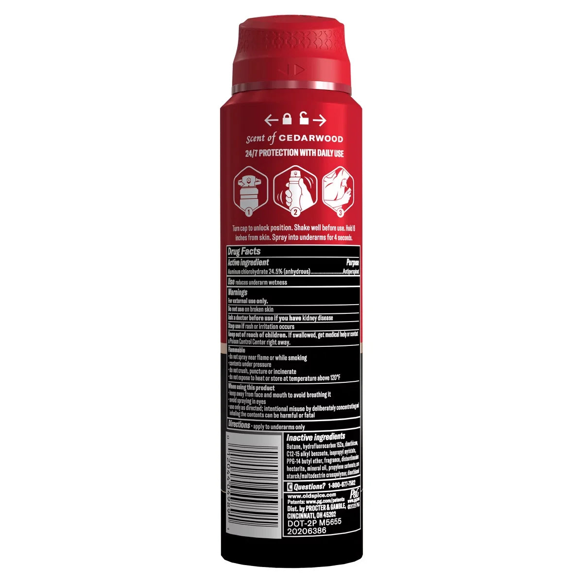 Old Spice Red Collection Men's 48-Hour Odor Protection Lightweight Formula All-Day Freshness Antiperspirant Spray - Stronger Swagger - 4.3oz Secondary image