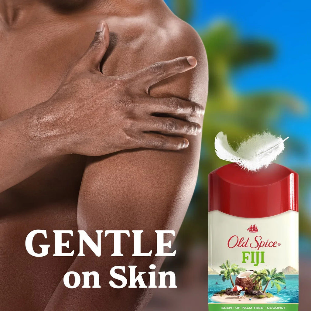 Old Spice Men's Antiperspirant & Deodorant - Fiji with Palm Tree - 2.6oz/3pk: Invisible Solid with Tropical Coconut Scent