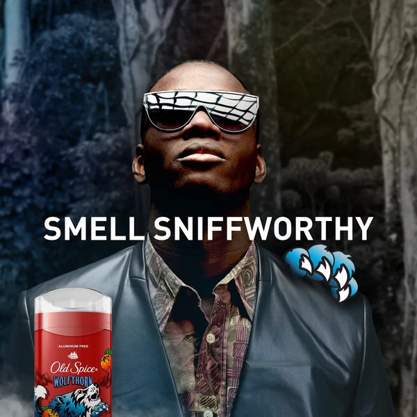 Old Spice Wolfthorn Scent Deodorant for Men - Aluminum-Free 3oz: Invisible Solid, Under Arm Application, Mature Skin