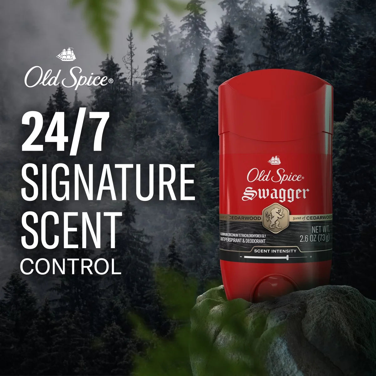 Old Spice Red Collection Swagger Invisible Solid Antiperspirant & Deodorant for Men - 2.6oz Secondary image
