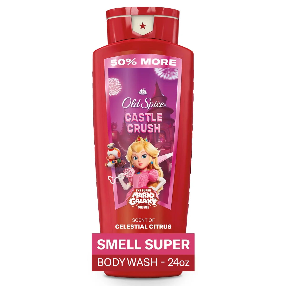 Old Spice x The Super Mario Galaxy Men's 24/7 Shower Fresh Castle Crush Body Wash - Scent of Celestial Citrus - 24oz Main image
