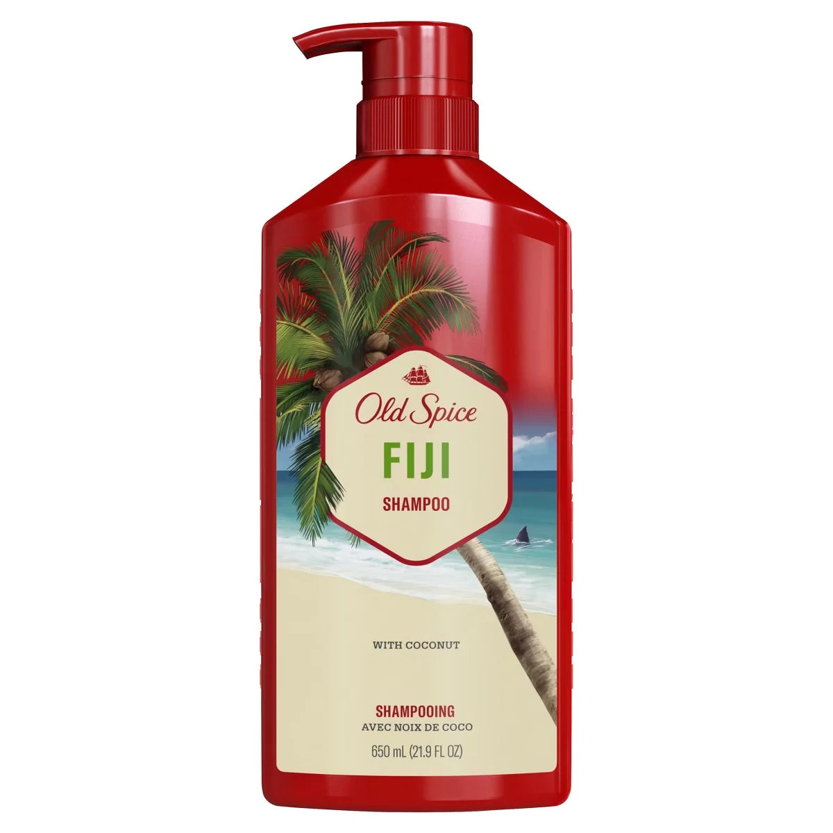 Old Spice Shampoo - 21.9 fl oz: Basic Cleansing, All Hair Types, Tropical Scent, Daily Use Main image