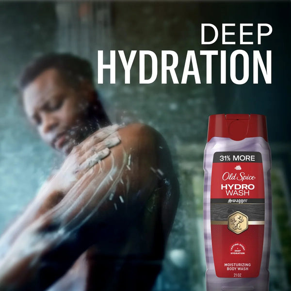 Old Spice Men's Moisturizing Hydro Body Wash - Swagger Scent - 21 fl oz: Liquid, Whole Body, Normal Skin, Deep Hydration