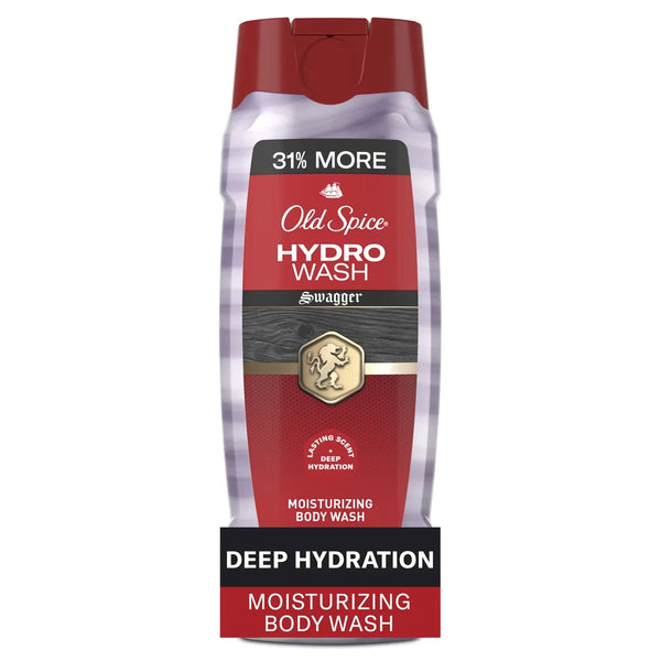 Old Spice Men's Moisturizing Hydro Body Wash - Swagger Scent - 21 fl oz: Liquid, Whole Body, Normal Skin, Deep Hydration
