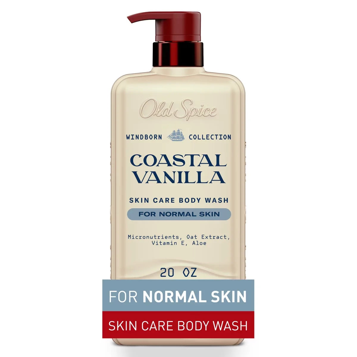 Old Spice Windborn Collection Men's Body Wash for Normal Skin - Coastal Vanilla Scent - 20 fl oz Main image