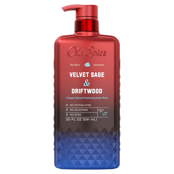 Old Spice x The Spice Alchemist Collection Men's Crafted for Compliments Cologne Infused Body Wash - Velvet Sage and Driftwood Scent - 20 fl oz
