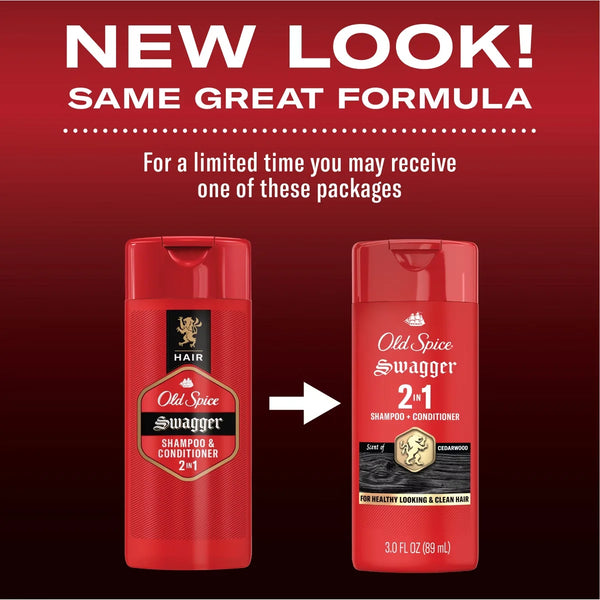 Old Spice Men's Swagger 2-in-1 Shampoo & Conditioner
