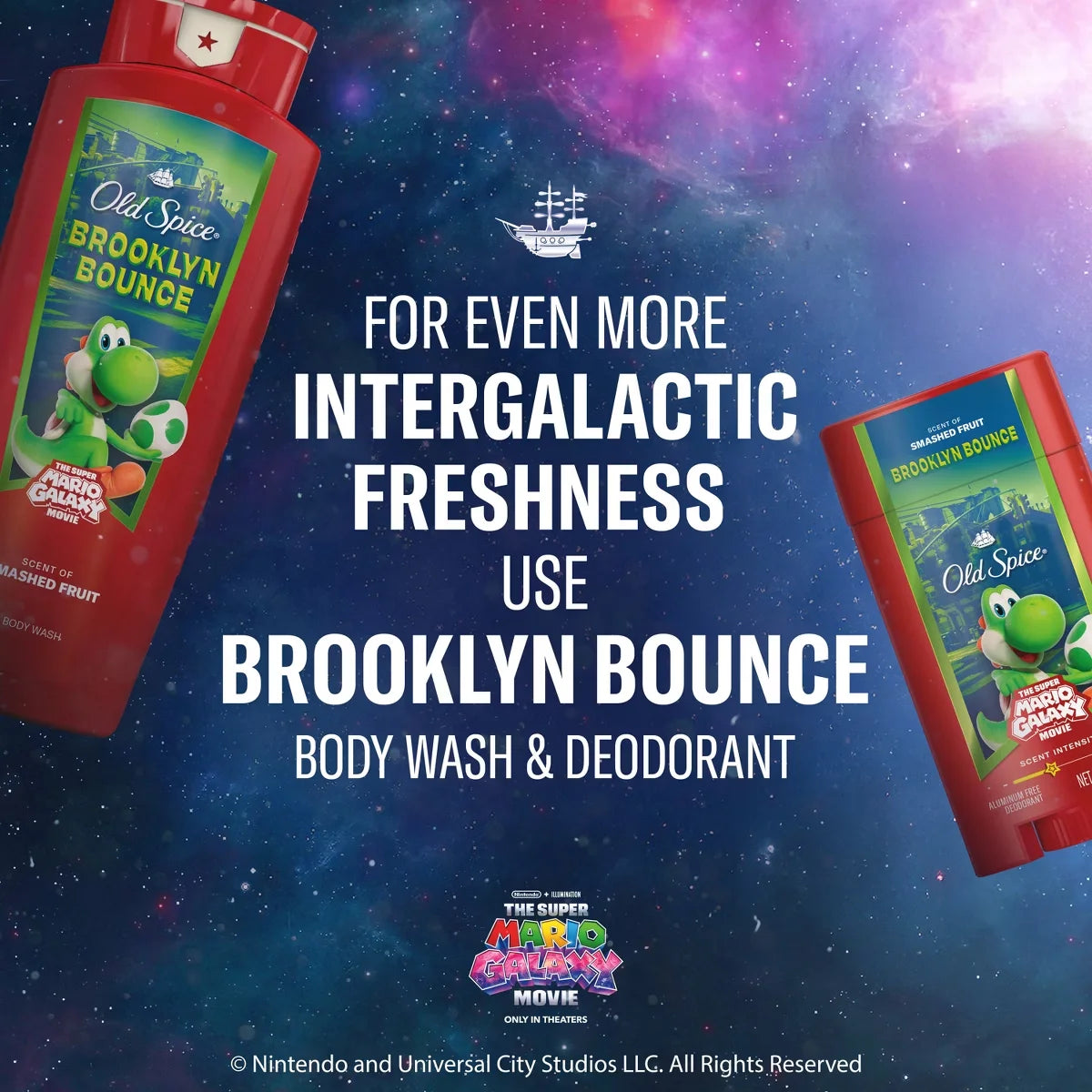 Old Spice x The Super Mario Galaxy Men’s Brooklyn Bounce Cold Processed Bar Soap - Scent of Smashed Fruit - 5oz: Basic Cleansing, Normal Skin