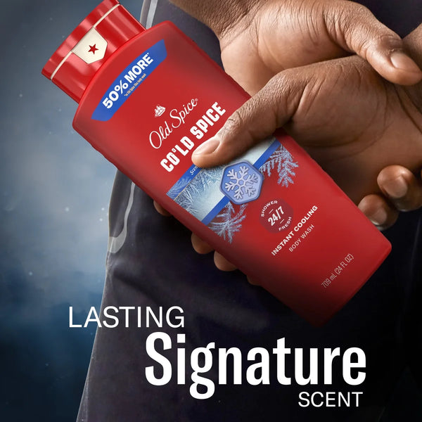 Old Spice Red Collection Men's Long-Lasting Fragrance Refreshing Clean Body Wash - Cold Spice Scent - 24 fl oz
