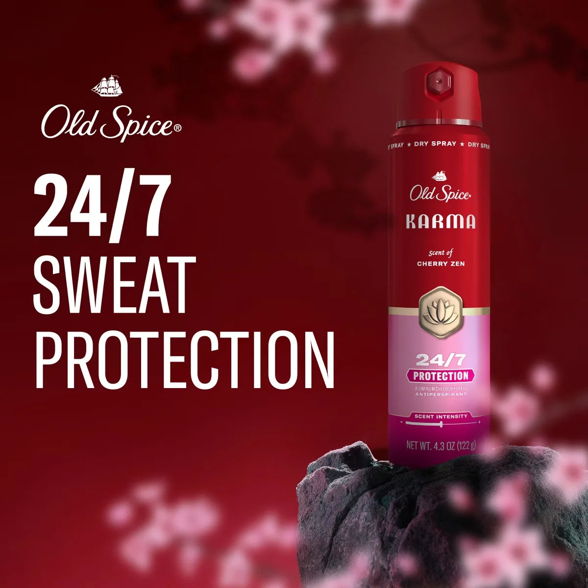 Old Spice Red Collection Men's 48-Hour Odor Protection Lightweight Formula All-Day Freshness Antiperspirant Spray - Karma Scent - 4.3oz Secondary image