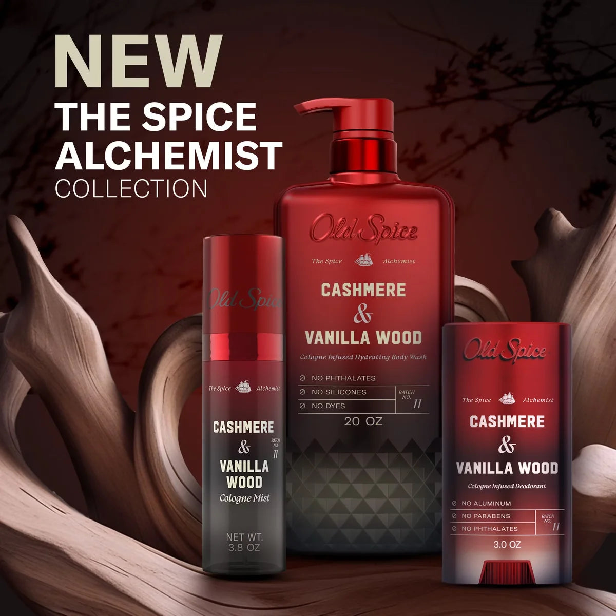Old Spice x The Spice Alchemist Collection Men's Crafted for Compliments Cologne Mist - Cashmere and Vanilla Wood - 3.8 fl oz