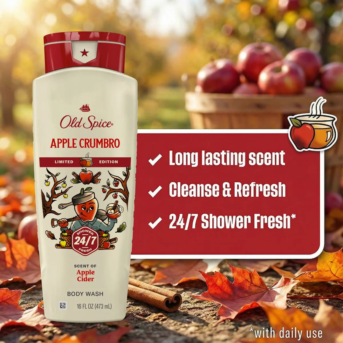 Old Spice Holidudes Body Wash - Apple Crumbro - 16oz Secondary image