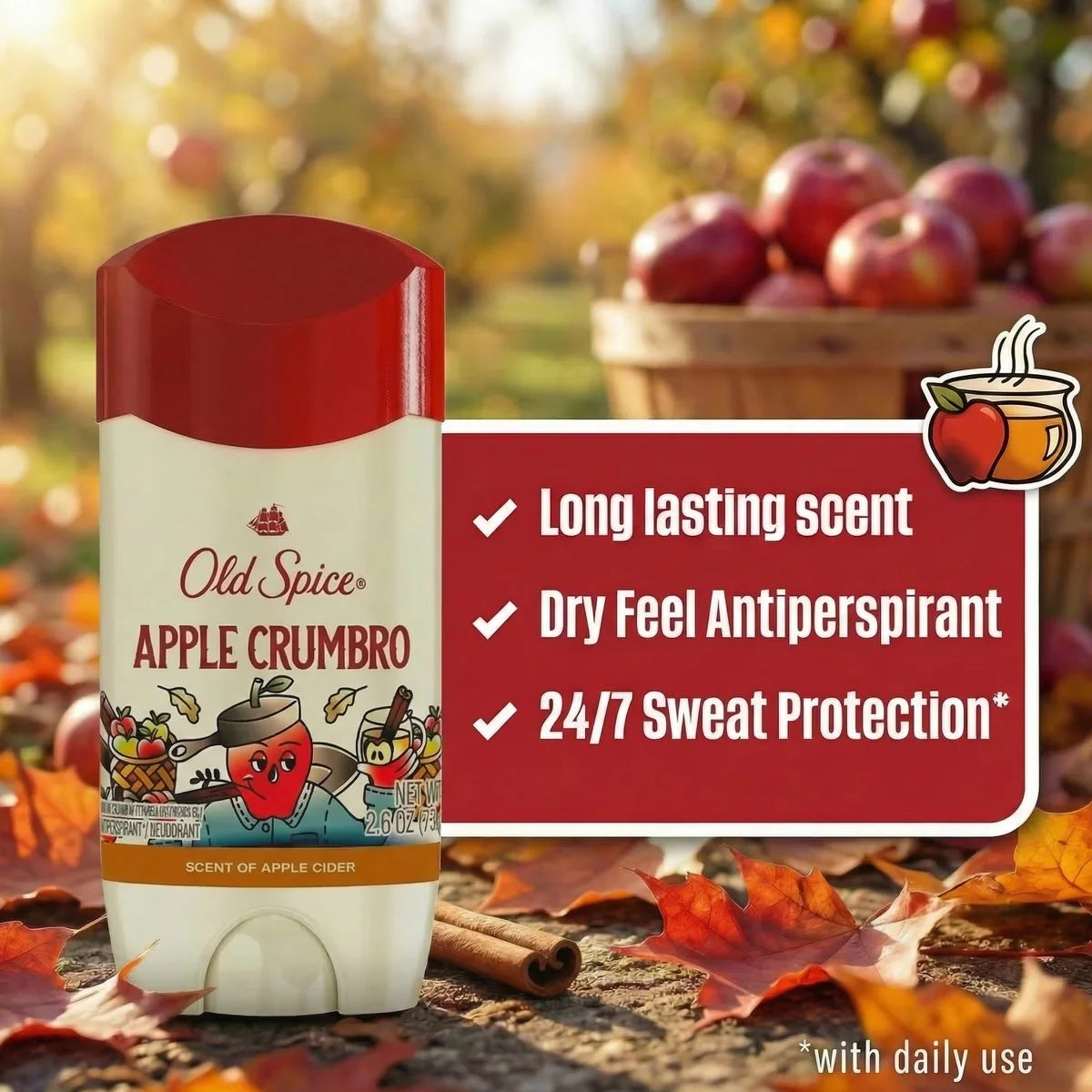 Old Spice Holidudes Deodorant - Apple Crumbro - 2.6oz Secondary image
