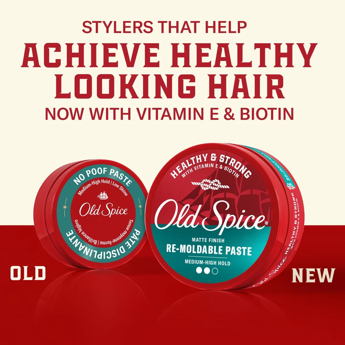 Old Spice Healthy & Strong Lightweight Hair Pomade Cream - 2.22oz Secondary image